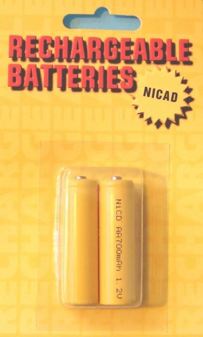 DANTONA 2-AA NICAD BATTERIES PACKAGED