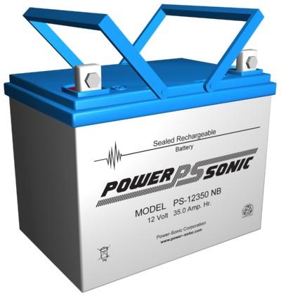 thumbnail interactive-video image 1 of Power-Sonic PS-12350345 (Group U1) 12V 35Ah Sealed Lead Acid Battery – Universal Applications 1 of 2